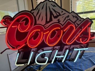 Vintage Coors Light up Sign