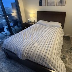 Queen Bed frame, Dresser, And Nightstand Set