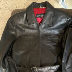 Beautiful Couture By J.PARK Leather Jacket Size M