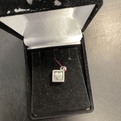 James Avery 925 Silver (Love You Wooden Block) Charm 