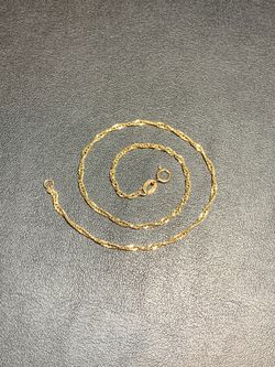 10k Gold Twisted Curb Chain Bracelet