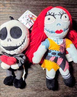 Nightmare Before Christmas Jack & Sally Plush Set