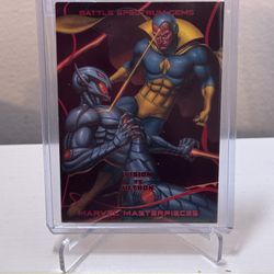 Marvel Masterpieces Vision vs Ultron BSG Red /50