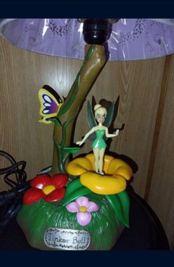 Beautiful Tinkerbell vintage Lamp