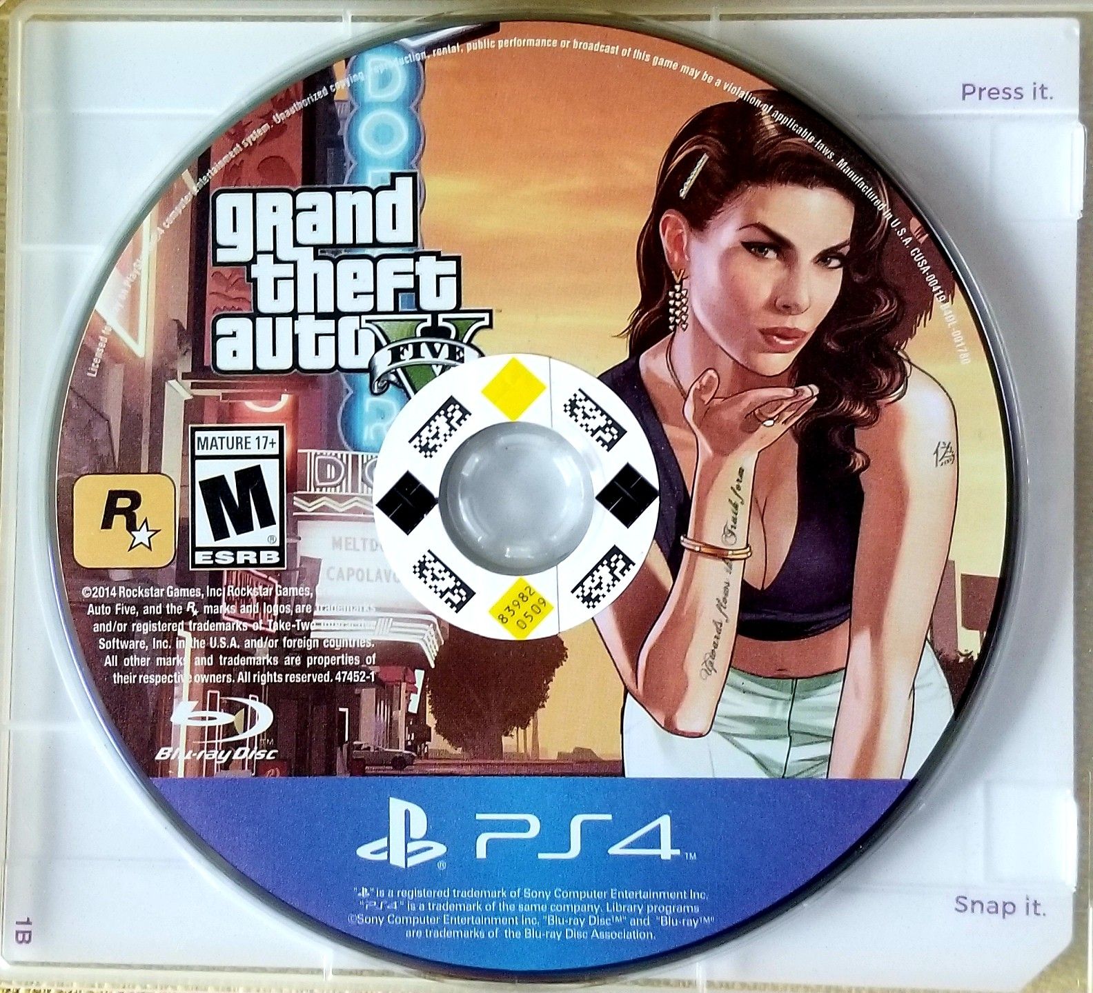 "GRAND THEFT AUTO 5" FOR PLAYSTATION 4 CONSOLE!!