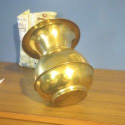 vintage union pacific brass spittoon