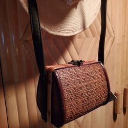 Bamboo Crossbody Purse New