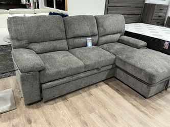 SLEEPER SOFA SECTIONAL WITH STORAGE CHAISE OFFER ENDS 11/30/25!!**
