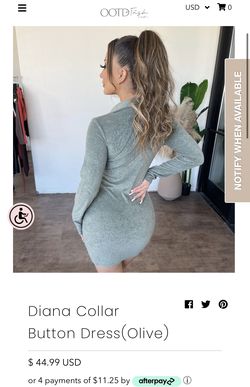 Collar Button Dress 