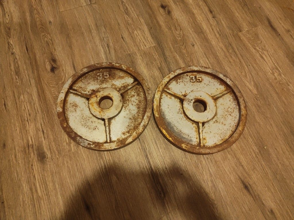 35lb Olympic Weight Plates Pair 