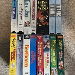 14 VHS Tape Movies