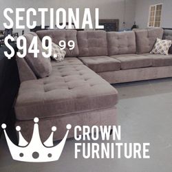 Light Grey Sectional $949.⁹⁹