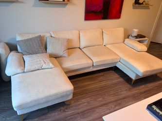 Sectional Sofa U-Shaped 4-Seat Couch