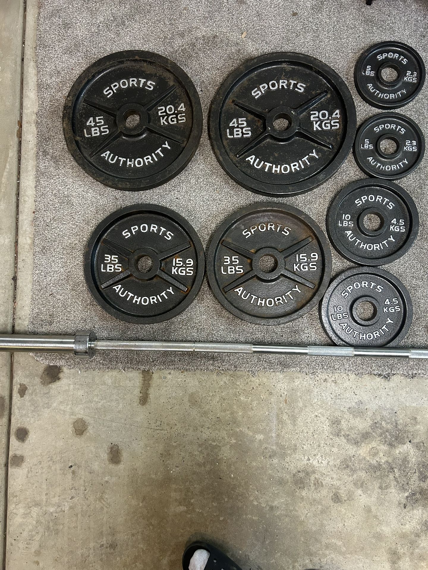 Olympic Weights W/ Barbell 