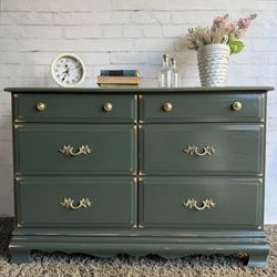Awesome shabby distressed solid wood dresser