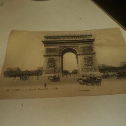 Vintage Postcard The Arc De Triomphe De I'Etoile Monument 