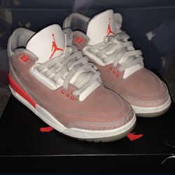 Rust Pink Jordan 3s