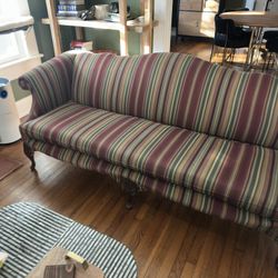 Vintage Striped Sofa