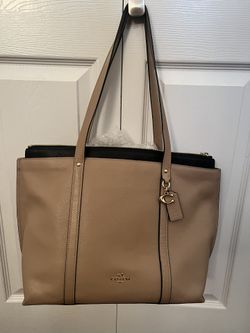 Beige Large Coach Purse