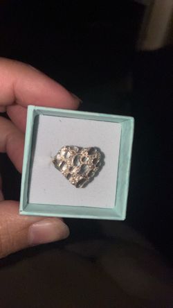 Size 7 925 heart nugget ring
