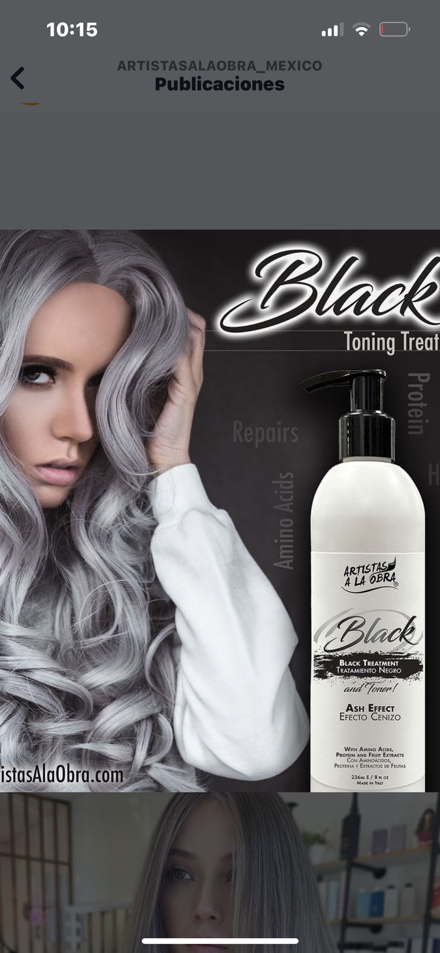 Mascarilla Matizante