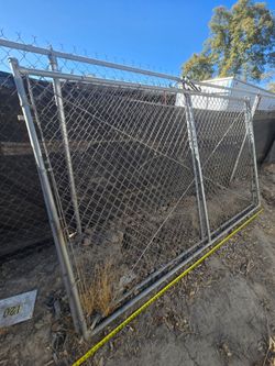 2 chain link gates for a 20ft opening