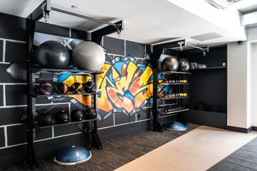 Gym Rax TRX, weight, and pull up station