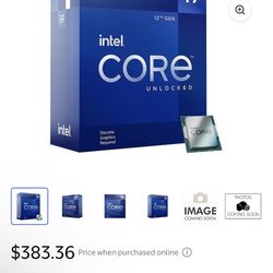 I9 12900 KF Intel CPU