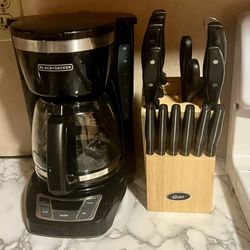 Coffee Maker And Knife Set