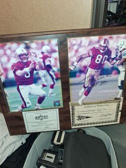 Jerry Rice/Steve Young autograph photos