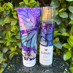 Bath & Body Works Butterfly Body Cream and Mist Set