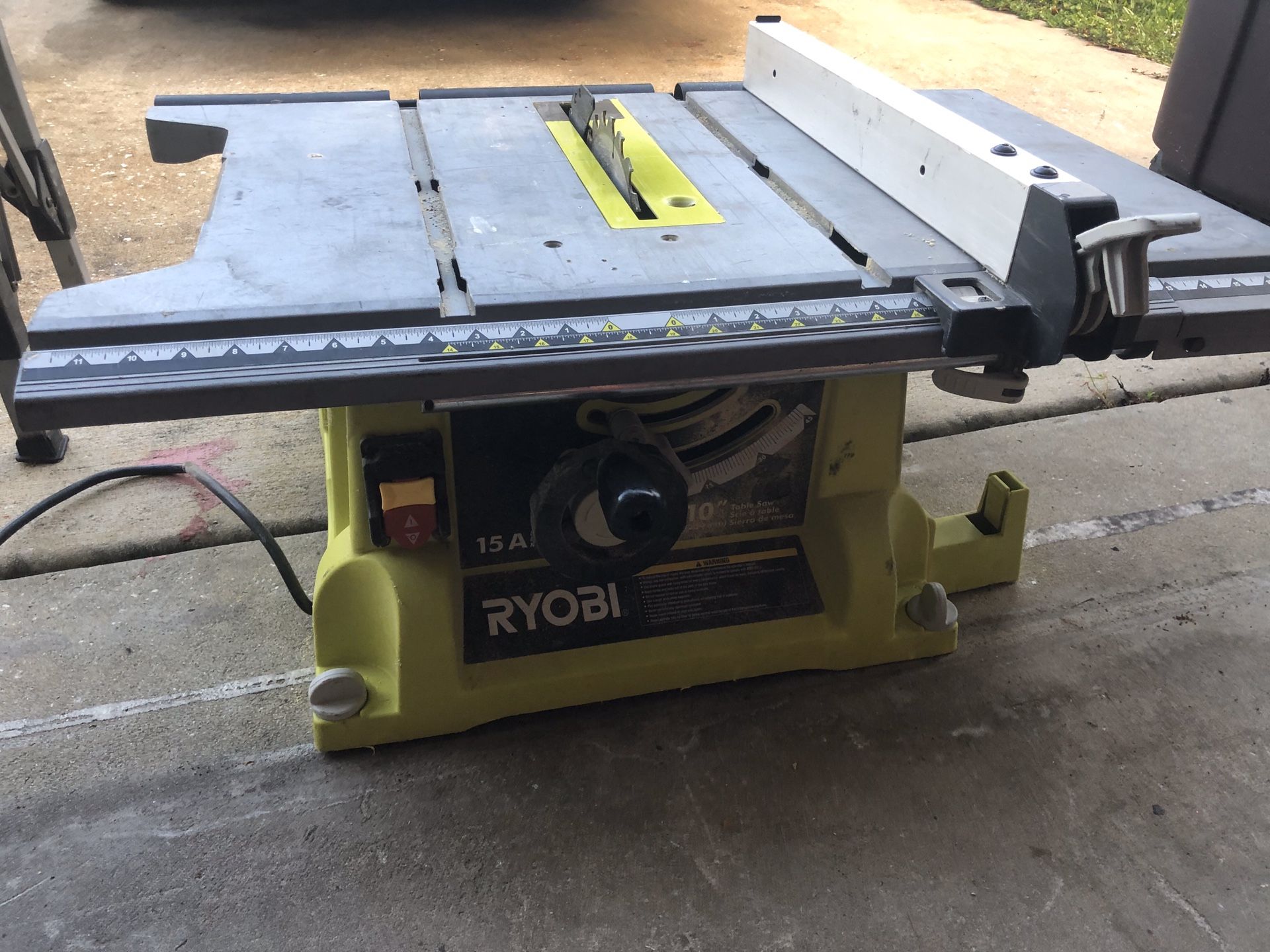 Ryobi table saw