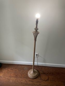 Ornate Floor Lamp No Shade