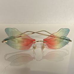 Rainbow Butterfly Cosplay Glasses