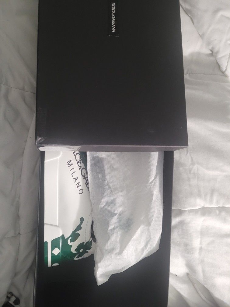 Dolce & Gabbana Crown Portofino Leather Designer Sneaker