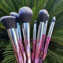 7pcs Crystal 🔮 Handle Professional Makeup Brush Set