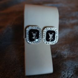 Black And Silver Earrings