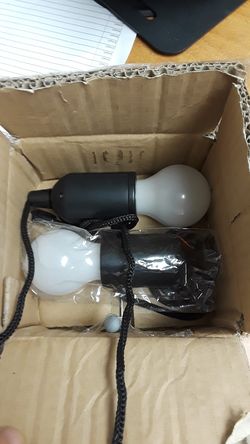 2 Pull light. Led battery operated