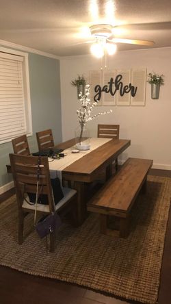 Metal GATHER Home Decor Sign 