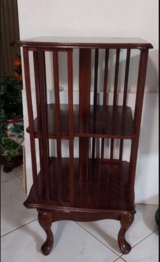 Antique revolving bookcase or Bar.