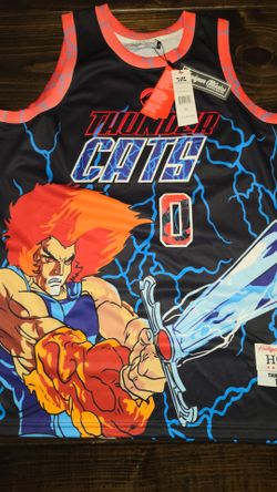 Headgear Classics ThunderCats Lion-O Panthro Jersey Black Orange Blue Polyester