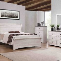 Queen Bedroom  Dresser Mirror One Nightstand   Free Local Delivery  Check Description