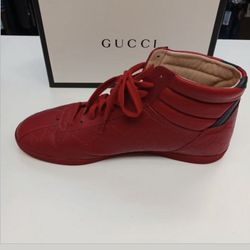 GUCCI GG signature leather (Red) 10 1/2