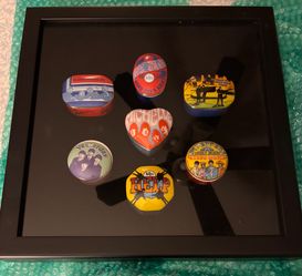7,  1992 Franklin Mint Beatles Music Boxes Framed