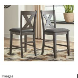 NEW with Tags - Set Of 2 -Counter Height Xback Chairs