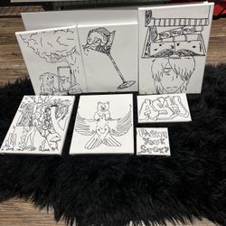 Beautifully Hand Drawn Canvases