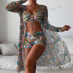 Modern Bathing Suit Bikini With Cover Up 