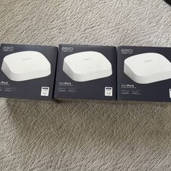 (3) Eero Pro 6 (Tri-band Mesh Wi-Fi Router)