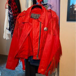 Size Xlarge Leather Jacket Made By Frontier Leather 40.00