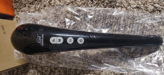 Snailax Cordless Handheld Back Massager - Rechargeable Percussion Massage with Heat